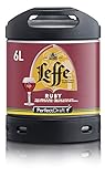 Cerveza PerfectDraft un barril de 6 litros de Leffe Ruby - Cerveza afrutada. Máquina de tiro casera. Incluye un depósito de 5 euros.